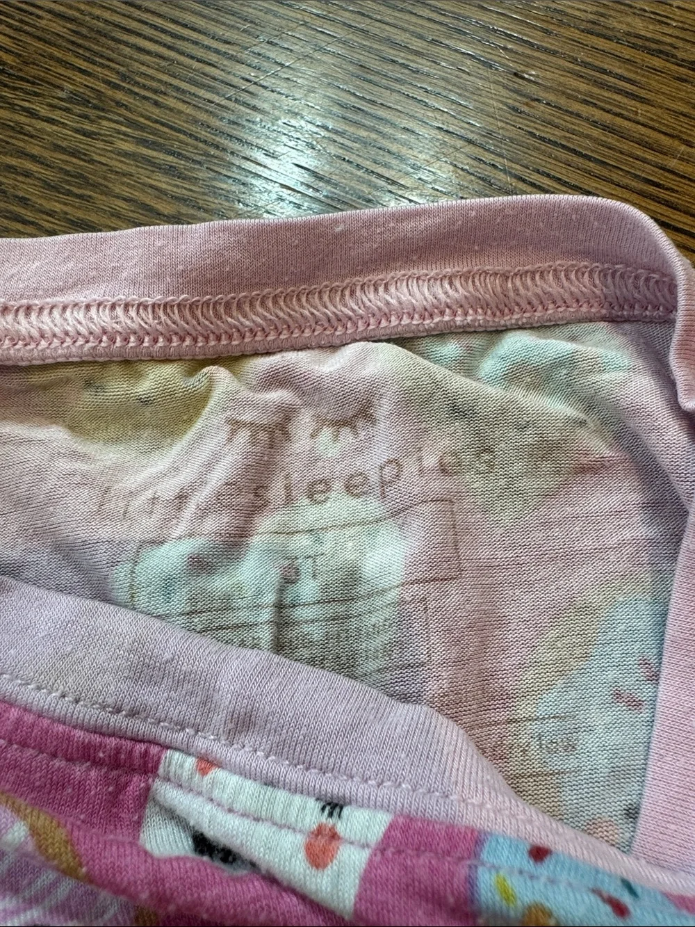 Little Sleepies Pink Dessert & Milk Print Pajama Set